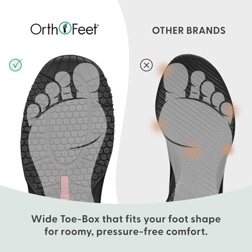 Orthofeet Women's Orthopedic Kita Hands-Free Water-Repellent Slip-On Sneaker, Snow Leopard, Size 9.5 by Orthofeet - Image 6