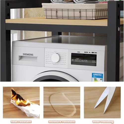 Washing Machine Stacking Kits,Over Washer and Dryer Stand Stacking Kit with Shelf,Adjustable Over Washer Storage Rack Unit with Countertop for Washing Machine,Tumble Dryer,Dishwasher - Image 6