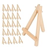 [Support robuste] Fabriqué en pin avec un pied de trépied robuste, la stabilité des peintures, des photographies et des affichages.