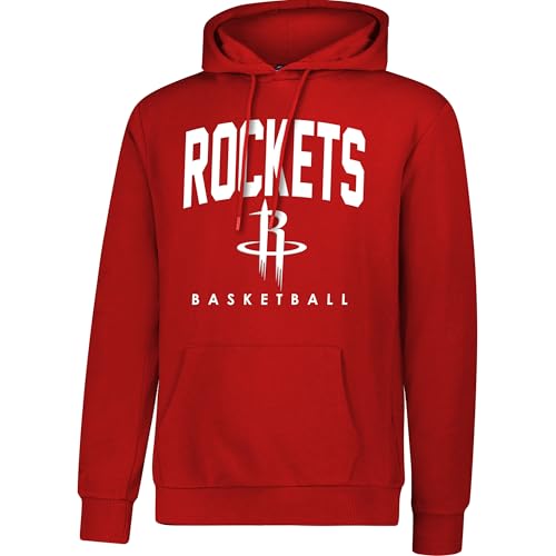 Ultra Game Men's NBA Official Super Soft Teamster Hoodie Sweatshirt, Houston Rockets, Team Color, X-Large by Ultra Game - Used condition - US$15.64