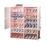 Étagère à chaussures à combinaison libre, matière plastique, structure robuste, stabilité élevée et gain de place. Peut contenir jusqu'à 24 paires de chaussures,