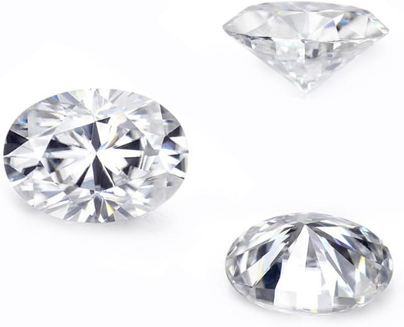 Oval Cut 3x5-10x14mm 1ct 2ct 5ct Moissanite Loose Stones Wholesale D Color VVS1 Crality Gemstone Loose For Jewelry Making