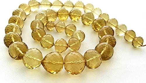 Quartz citron perles facettées LKBEADS pour illuminer vos tenues d'été
