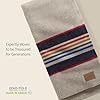 Pendleton National Park Blanket Twin 60 x 90 - 100% Wool, Soft and Durable Throw for Home & Outdoor Adventures, Iconic Park Stripes Collectible Keepsake - Glacier