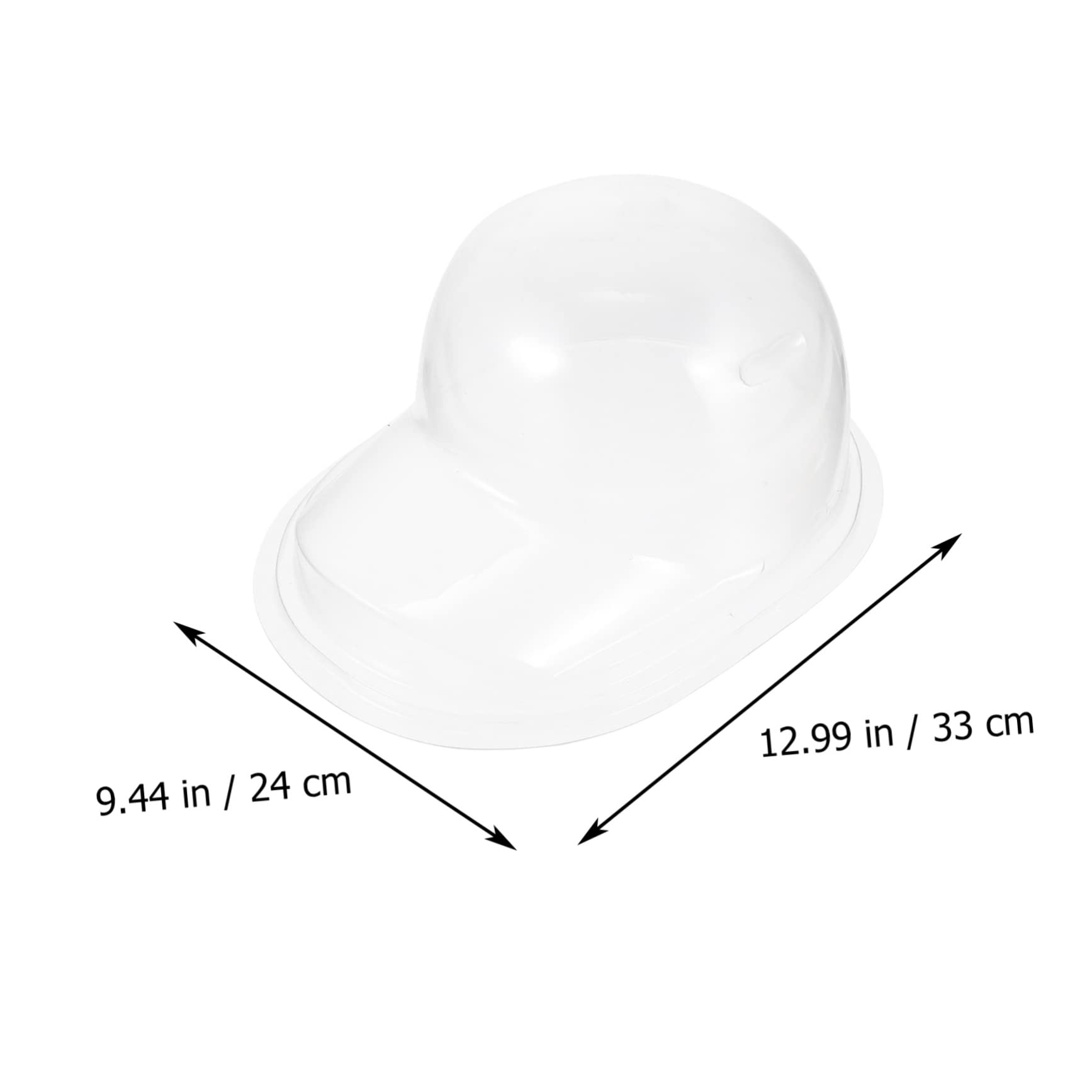 6 Piezas Caja De Almacenaje Organizador De Gorras Titular De La Gorra De Béisbol Soporte De Gorras De Béisbol Estante De Exhibición Del Casco Secadora Cajas El Plastico Transparent