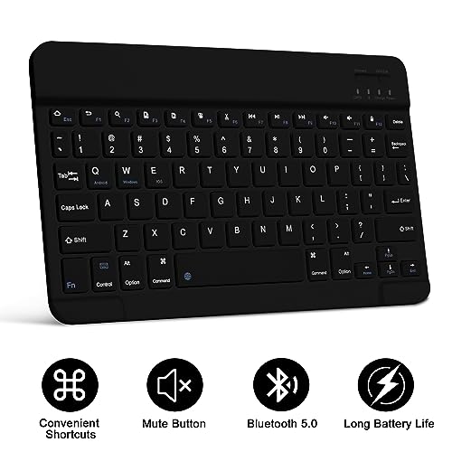 GOKOCO for Samsung Galaxy Tab S10 Lite/S10 FE/S9 FE 10.9"/Tab S9 11" Keyboard Case,Magnetic Detachable Wireless Bluetooth Case with S Pen Holder-Black by GOKOCO - Image 3