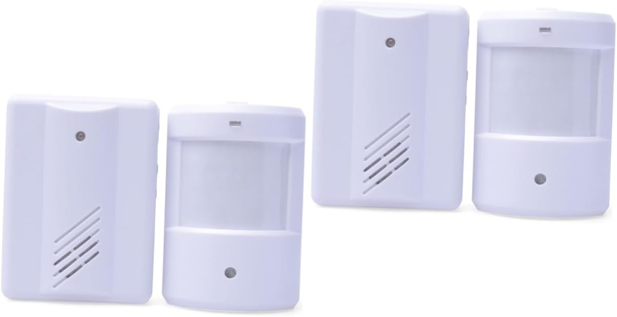 DOITOOL 2pcs Classic Songs Welcome Doorbell Home Security Alarm Motion Sensor for Guest Entry Protection