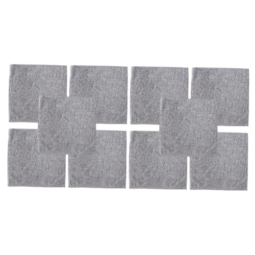 BESTYASH 10 Piezas paño de Cocina Fregar Productos Pesado Interior trapillo bayeta escurreplatos Panos de Microfibra Cleaning Cloth paños de Cocina Toalla de Lavar Fibra extrafina Grey
