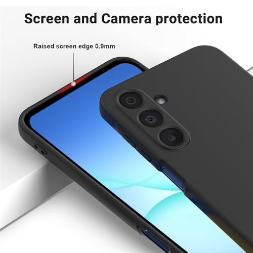 Image of Back Cover for Samsung Galaxy A17 5G / F17 5G / M17 5G | Full Camera Protection | Premium Liquid Silicon Case | Flexible Bumper Case for Samsung Galaxy A17 5G / F17 5G / M17 5G (Black)