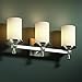 Justice Design Group FSN-8533-10-WEVE-CROM Fusion Collection Deco 3-Light Bath Bar
