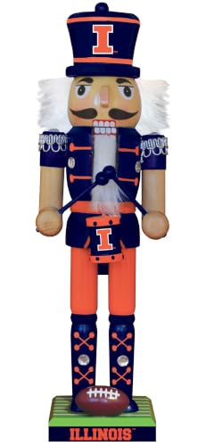 Masterpieces Game Day - NCAA Illinois Fighting Illini - Team Painted Wood Nutcracker