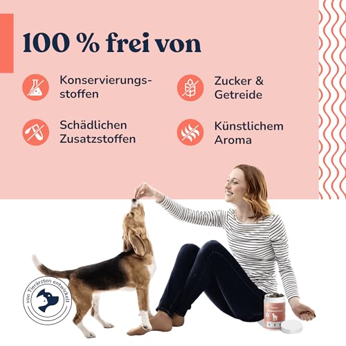 felmo Immunsystem-Snacks für Hunde – zuckerfreie Hundesnacks mit Echinacea, Oregano, Süßkartoffel & Lammprotein – für Hunde Aller Rassen – ca. 70 Snacks