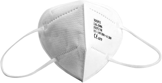 Gima Mascherina Filtrante FFP2 Value&Safe, 5 Strati, Colore Bianco, Ergonomica, Pieghevole, Antipolvere, Elastici Flessibili ed Estensibili, DPI Classe III, 20 Unità in Bustine Singole, IT,GR,RO,PL,CZ