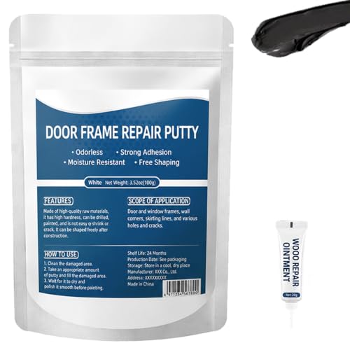 Image of Steel Reinforced Epoxy RepairPutty, 2026 New Epoxy Putty Universal Glue for Metal Wood Plastic, Durable Metal Repair Putty for Filling Cracks and Holes (Black)