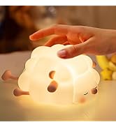 DASIAUTOEM Nachtlicht Kinder Silikon, Nachtlampe Baby, Nachtlicht Baby Stilllicht, Aufladbar Touc...