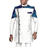 UOUNUT African Clothing for Men Dashiki Outfits Long Sleeve Shirt and Pants Plus Size 2 Pieces Set African Mens Clothes XX-Large