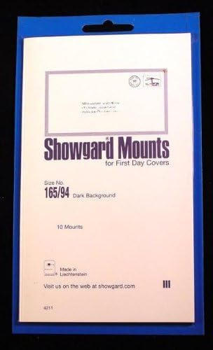 Pre-Cut Black Stamp Mounts Size 165/94