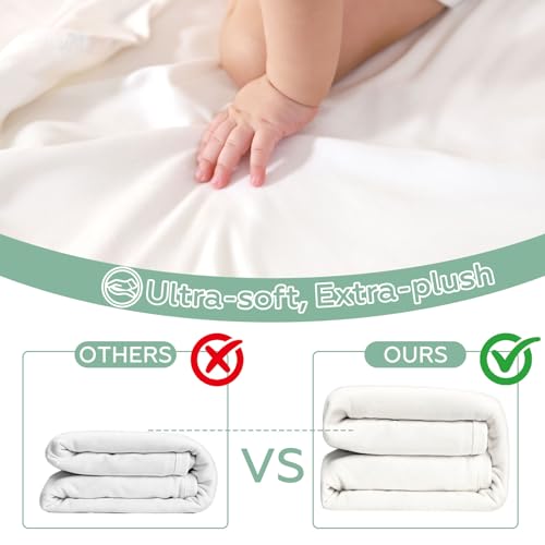 Image of Hooded Baby Bath Towels Set of 2-4 Piece Bamboo Bath Essential Must Haves Newborn Stuff, Shower Registry Gifts for Infant, Toddler (28 X 28 Inch, Panda)
