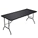 Produktbild SONGMICS Klapptisch, großer Gartentisch mit Oberfläche aus Polyrattan, klappbarer Campingtisch, Sicherheitsriegel, Terrasse, Koffertisch, Buffettisch 180 x 75 x 74 cm, schwarz GPT02BK