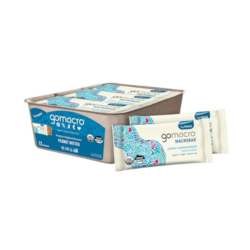 GoMacro MacroBar Organic Vegan Protein Bars Peanut Butter