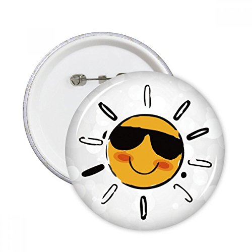 Vêtement trop basique ? Personnalisez-le avec le badge XL soleil multicolore DIYthinker