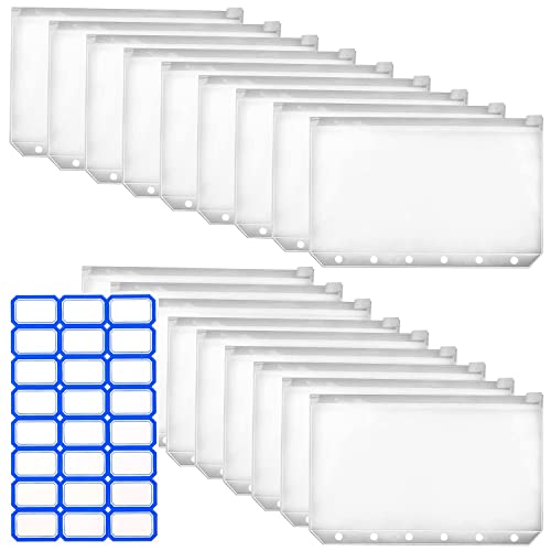 20 Sacchetti PVC A7 Con 6 Fori - Impermeabili E Trasparenti Per Rilegatura E Organizzazione Documenti - Foto 2