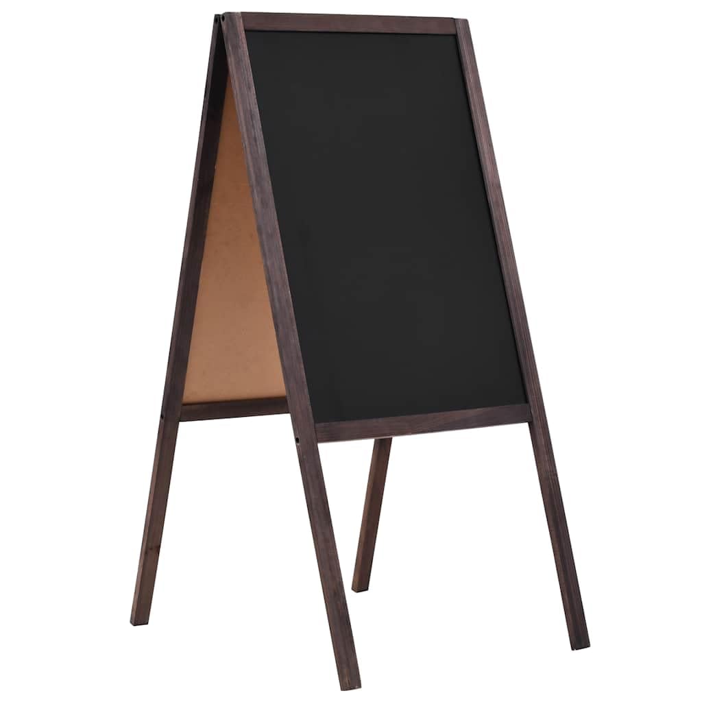 Tablica stoper dla klientów, dwustronny, z drewna cedrowego, wolnostojący, 40 x 60 cm, z drewnianą ramą, zmywalna, magnetyczna, do restauracji, kawiarni, biura, kuchni, stołu, gastronomii