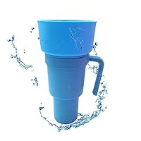 Amazon｜ポップコーンスナックカップ, ドリンク用ストロー付き 2