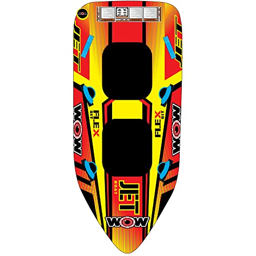 Wow World Of Watersports Jet Boat 1 Or 2 Person Inflatable Towable Cockpit Tube For Boating, 17-1020 #TOP18