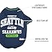 NFL Seattle Seahawks Dog T-shirt Small. - Licensed Shirt for Pets Team Colored with Team Logos- Premium Stretchable Materials for the comfort of your Dog & Cat