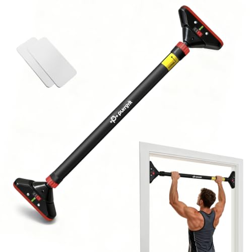 PURRGRIT Adjustable Doorway Pull Up Bar No-Screw 440lbs
