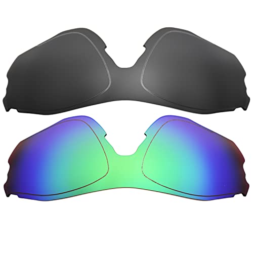 Objectifs EV Zero Noir Vert verres de rechange compatibles taille unique