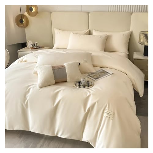 Juego de edredón de algodón Viskee dile adiós al sudor con esta ropa de cama suave de estilo simple 3