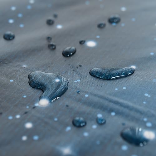 PARTYHIPPO Disposable Tablecloth Roll 54" x 100' with Built-in Cutter Box – Heavy Duty Waterproof, Wrinkle-Resistant Plastic Table Cover – Cut to Size for Rectangle, Round & Oval Tables – Starry Sky by PARTYHIPPO - Image 6