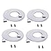 Zitrades LED Strip Connector 4 Pin, Compatible with 10mm Width SMD 5050 RGB Strip Light, Strip to Strip Jumper (4PCS 2M Extension Cable Connect Female Plug and 8PCS Connectors Male)