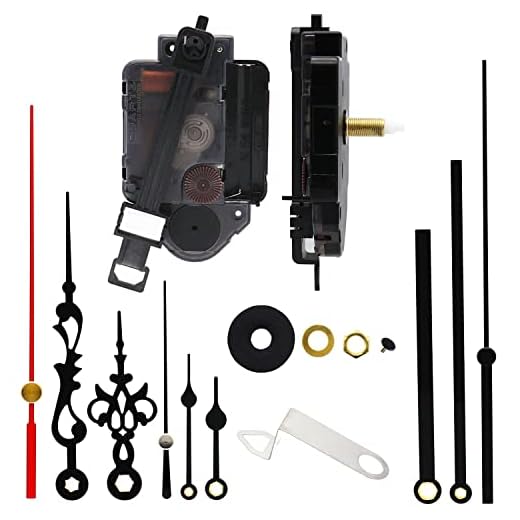Youngtown 12888 Pendulum Type Movement Step Clock Accessory Quartz DIY Movement Kits,1/2 Inch Maximum Dial Thickness, 9/10 Inch Total Shaft Length.