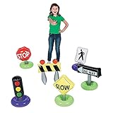 Fun Express Incredible Inflatable Traffic Signs (6 Piece Set)