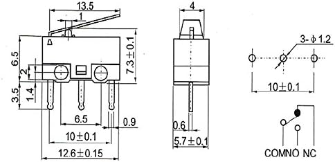 Gikfun Micro Switch Long Hinge Lever (Pack of 20pcs) for Arduino EK1713