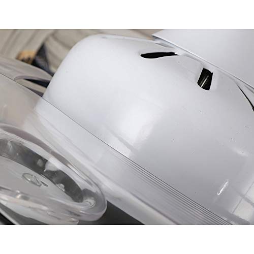 LITFAD Modern LED Ceiling Light Nordic Cool Light Nautical Style Anchor Hanging Ceiling Fan with Invisible Blade Flushmount Pendant Light in White Finish for Living Room Kid's Bedroom Children's Room - Image 8