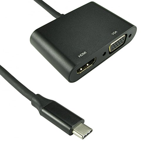 kenable USB 3.1 Type C �v���O - 4K HDMI & VGA �\�P�b�g �A�_�v�^�[ �R���o�[�^�[ �P�[�u��