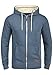 Produktbild Blend BHHulker Herren Sweatjacke Kapuzenjacke Hoodie mit Kapuze Reißverschluss Kängurutasche Baumwollmischung Regular fit, Größe:M, Farbe:Ensign Blue (70260)