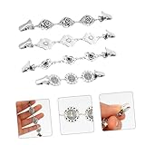 VALICLUD 4 Stück Pulloverclips aus Metall Strickjackenclips und Schalnadeln Multifunktionale Winter Accessoires für Damen Einfach zu Befestigen Modisches Design
