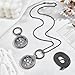 NBEADS 2 Set Tracker Halter Halskette, Verstellbarer Tracker Trageanhänger Mit Flachen Runden Schlüsselanhängern Aus Legiertem Strass Und Edelstahl Boxkettenhalsketten, 6.7cm, Metallgrau