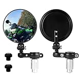 GAMAZING Bar End Mirrors - 7/8' Handlebars Motorcycle Rear View Mirrors with Plugs for Honda Grom MSX125 CB650R Z125 Z650 Z750 Z800 Z900 MT-03 FZ-07 MT-09 FZ-09 MT-10 FZ-10 MT-25 FZ6 FZ8 Accessories