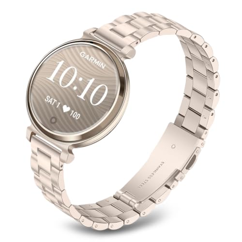 Bracelet Garmin Lily 2 acier inoxydable, accessoire chic pour le bureau et les sorties