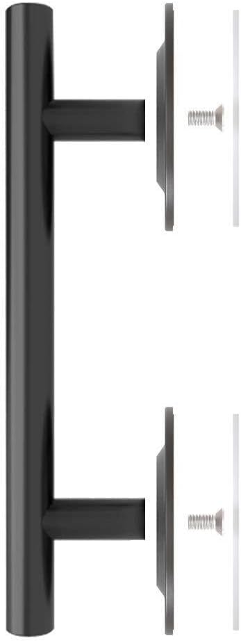 The Version Can Paste Glass Door Handles Commercial Zinc Alloy Tubular Barn Door Wooden Door Sliding Door Handle(250 * 160mm)