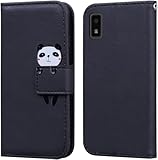 TEDTIKJT aquos wish3 ケース 手帳型 リベロ SH-53D A302SH SH-M25 手帳型ケース sharp Aquos Wish3 ケース aquos wish 3 手帳 スマートフォン カバー 携帯ケース WISH3 case 手帳型 携帯カバー 漫画のキャラクター 全面保護 耐衝撃 横置き機能 カード収納 AQUOS wish3 対応 -ス-ブラック