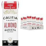 Califia Farms Almond Barista Blend - Plant Based, Lactose Free, Dairy Free, Vegan Drinks, Milk Alternative Multipack (6 x 1L)