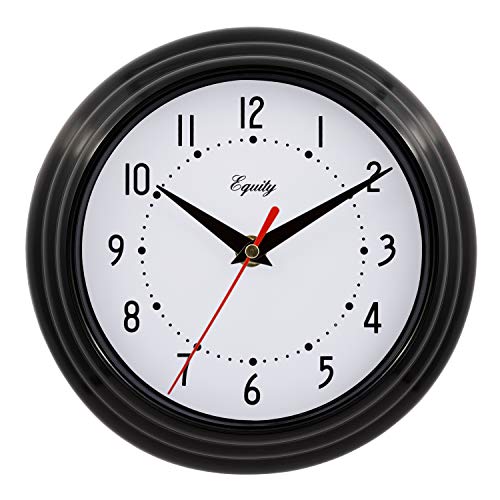 Equity By La Crosse 25013 8 Inch Black Basics Quartz Wall Clock #TOP8
