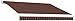Awntech 8-Feet Key West Left Motorized Retractable Awning, 84-Inch Projection, Burgundy/Tan